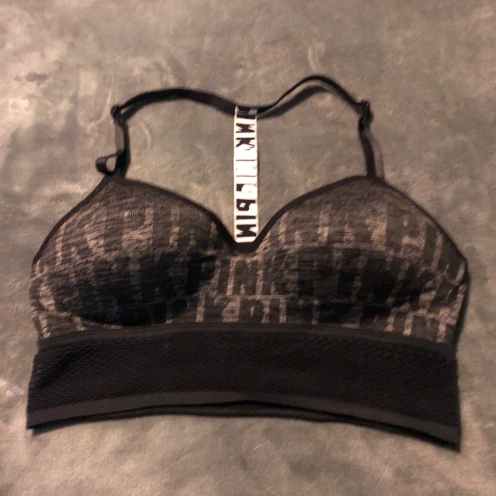 NWOT PINK VS sports bra with padding